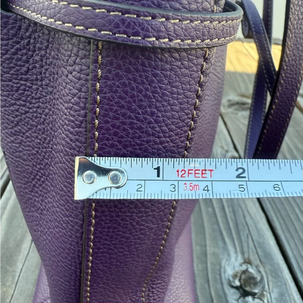 Furla Pebbled Leather Tote (Purple) - Picture 7 of 9